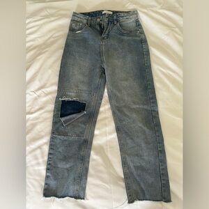 OAK+FORT Women’s Straight Leg Jeans XS